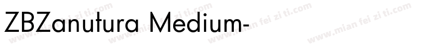 ZBZanutura Medium字体转换